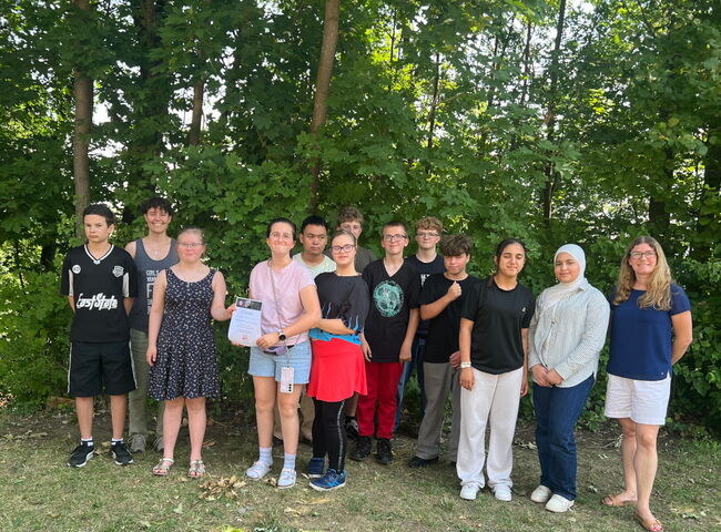 Gruppenbild Tandemklasse 8b